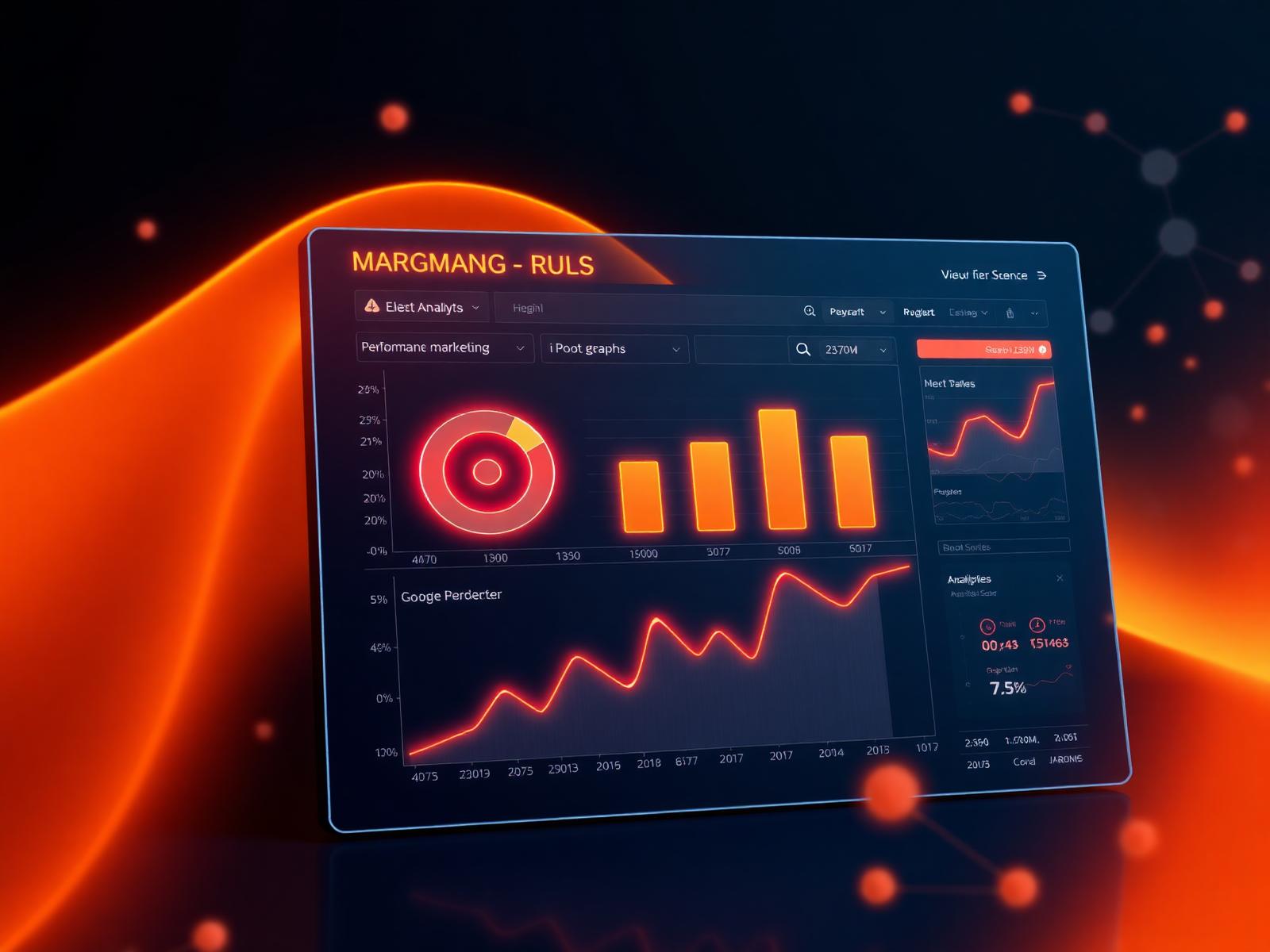 Performance marketing analytics dashboard